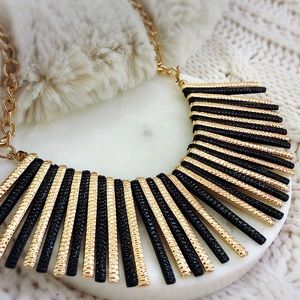 ‼️SALE‼️ Gold & Black Spike Statement Neck…